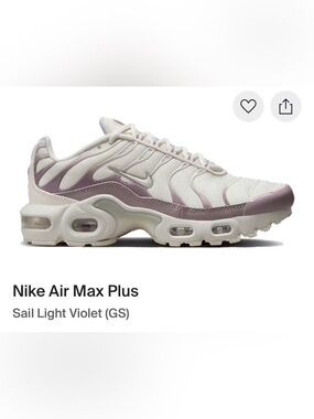 Nike Air Max Plus Sail Light Violet (GS)